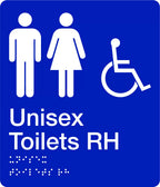 180x210mm Braille Toilet Sign | Commercial Amenities | Uniform Safety Signs