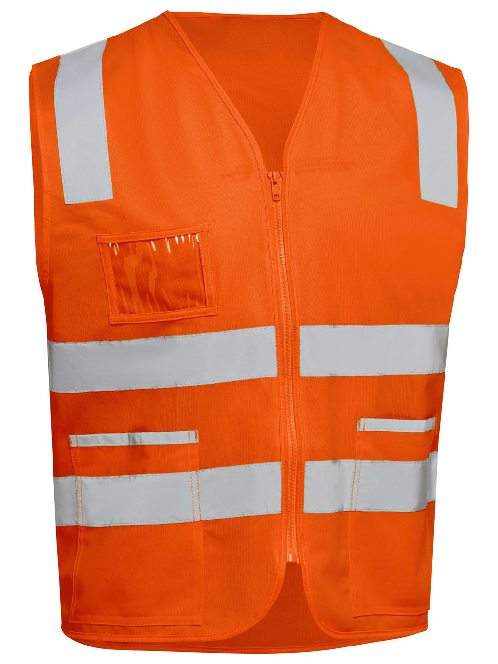 Taped Hi Vis Safety Zip Vest - view 2