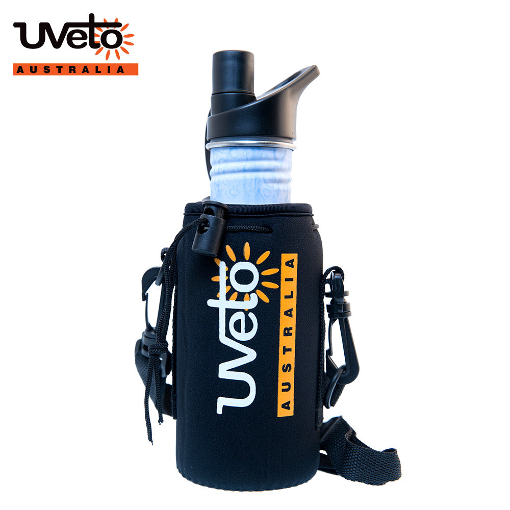 Small Black Insulated Bottle Pocket | Vision Safe, view 2