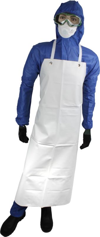 White PVC Reusable Apron
