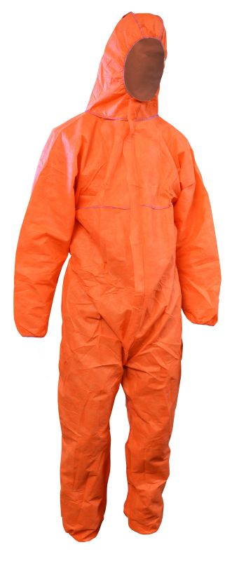 Orange Polypropylene Coverall - view 1