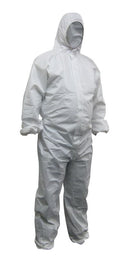 White Polypropylene Disposable Coveralls - view 1