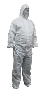 White Polypropylene Disposable Coveralls - view 1