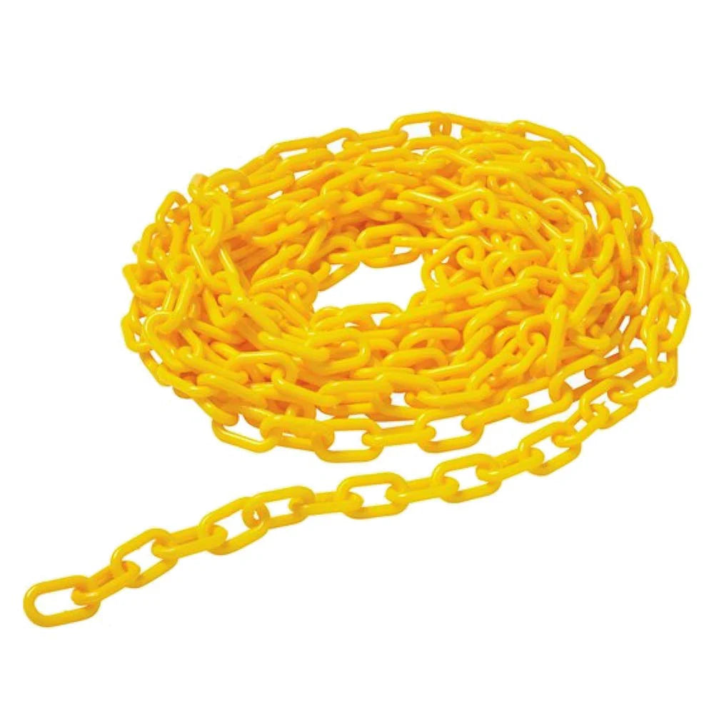 8mm Yellow Plastic Chain | Crowd Control | Team Systems, view 3