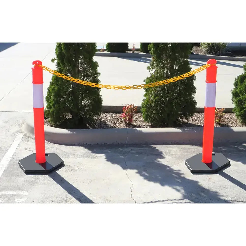 8mm Yellow Plastic Chain | Crowd Control | Team Systems, view 4