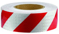 50mm x 30m Red White Floor Marking Sign | Uniform Safety Signs