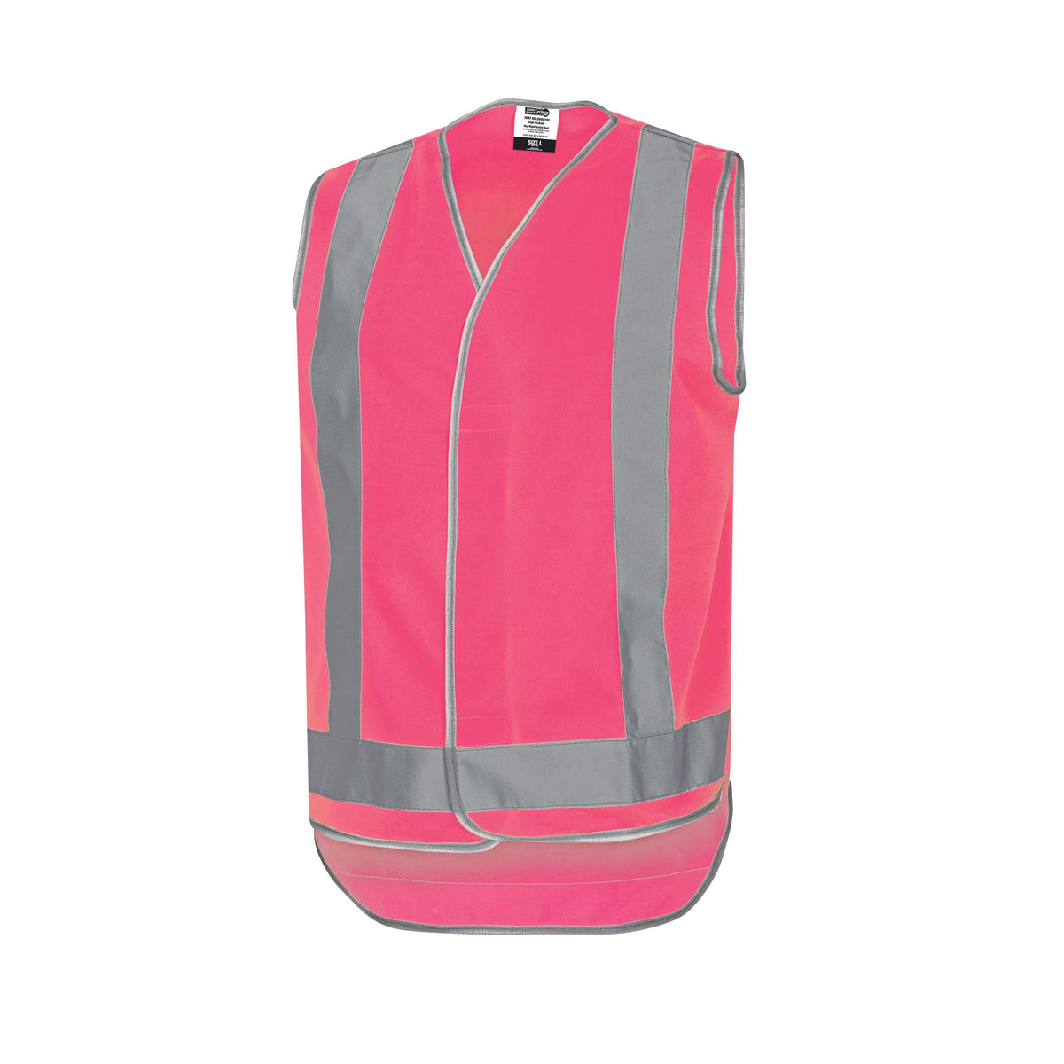 Pink Day/Night Taped Safety Vest | Class D/N Hi-Vis