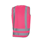 Pink Day/Night Taped Safety Vest | Class D/N Hi-Vis