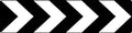 3200x800mm Class 1 Uni Directional Chevron Sign | Uniform Safety Signs