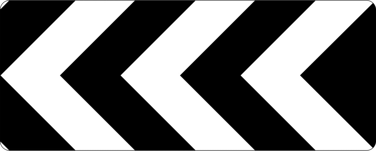 Aluminium Uni Directional Hazard Marker | Roadworks | Uniform Safety Signs