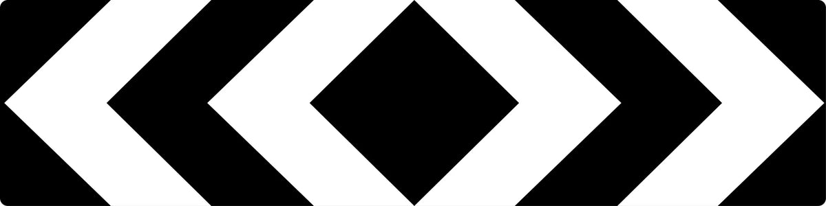 3200x800mm Class 1 Bi Directional Chevron Sign | Uniform Safety Signs