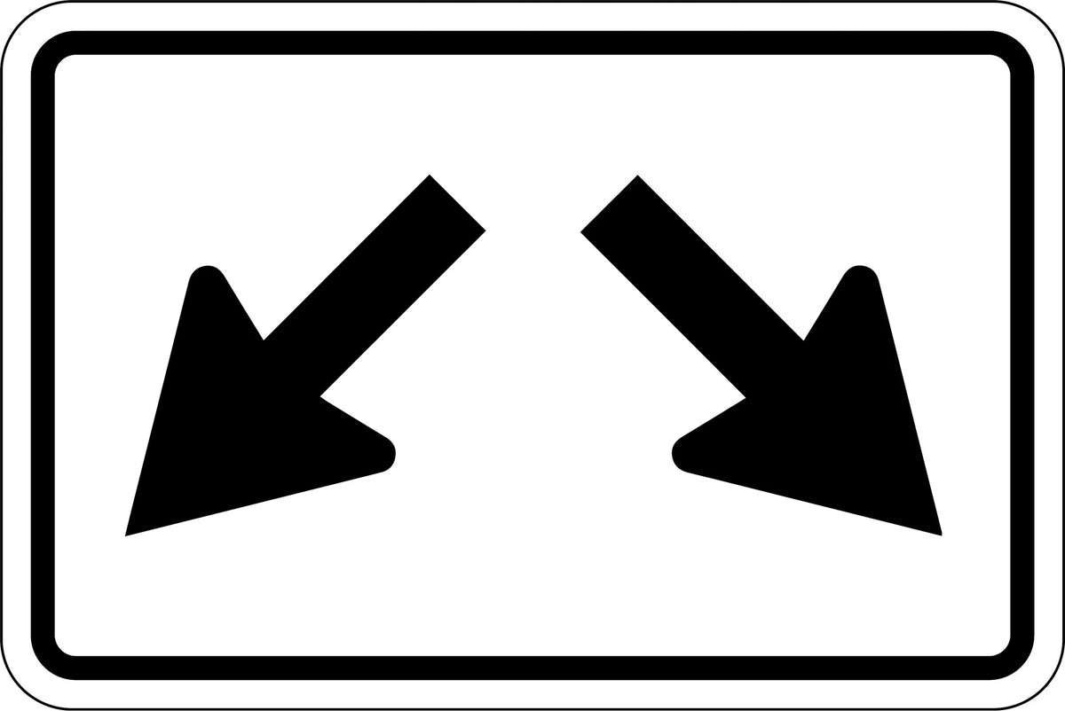 Aluminium Central Obstruction Marker | Roadworks | Uniform Safety Signs