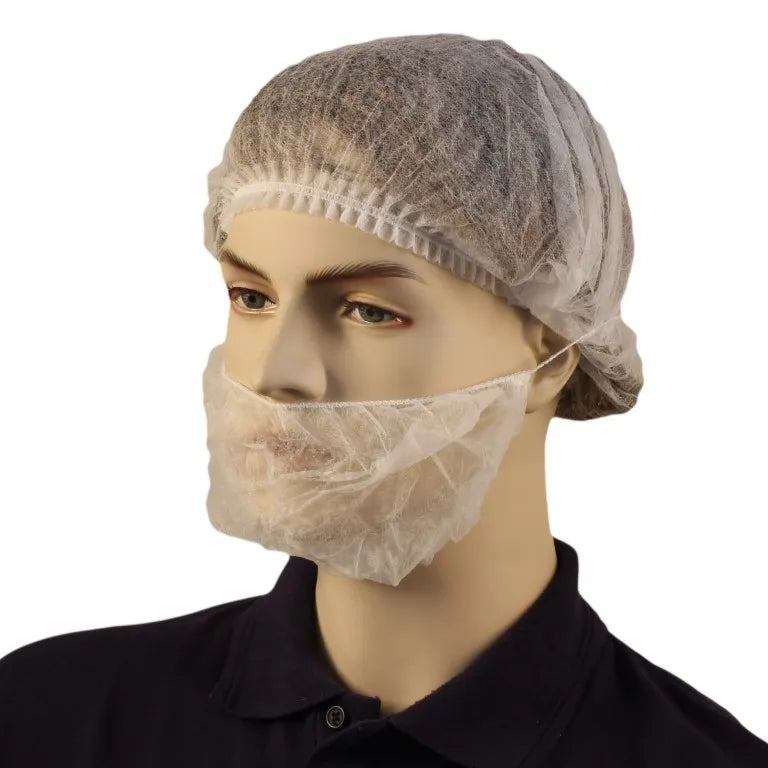White Polypropylene Beard Cover | Food Processing | ATS Global
