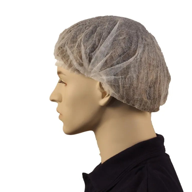 White 53cm Crimped Beret | Food Processing & Hygiene | ATS Global