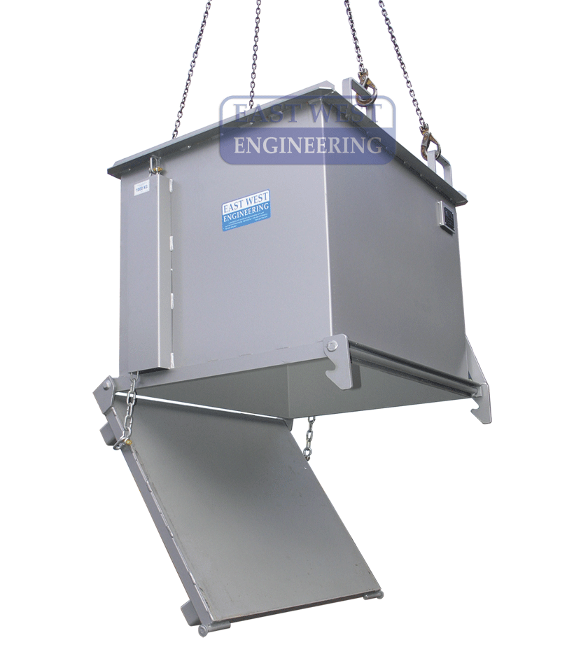 1000 kg Load Limit Drop Bottom Bin | Industrial Storage & | East West Engineering, view 2