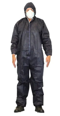 Navy PP Coverall Medium | Food Processing & Pharma | ATS Global