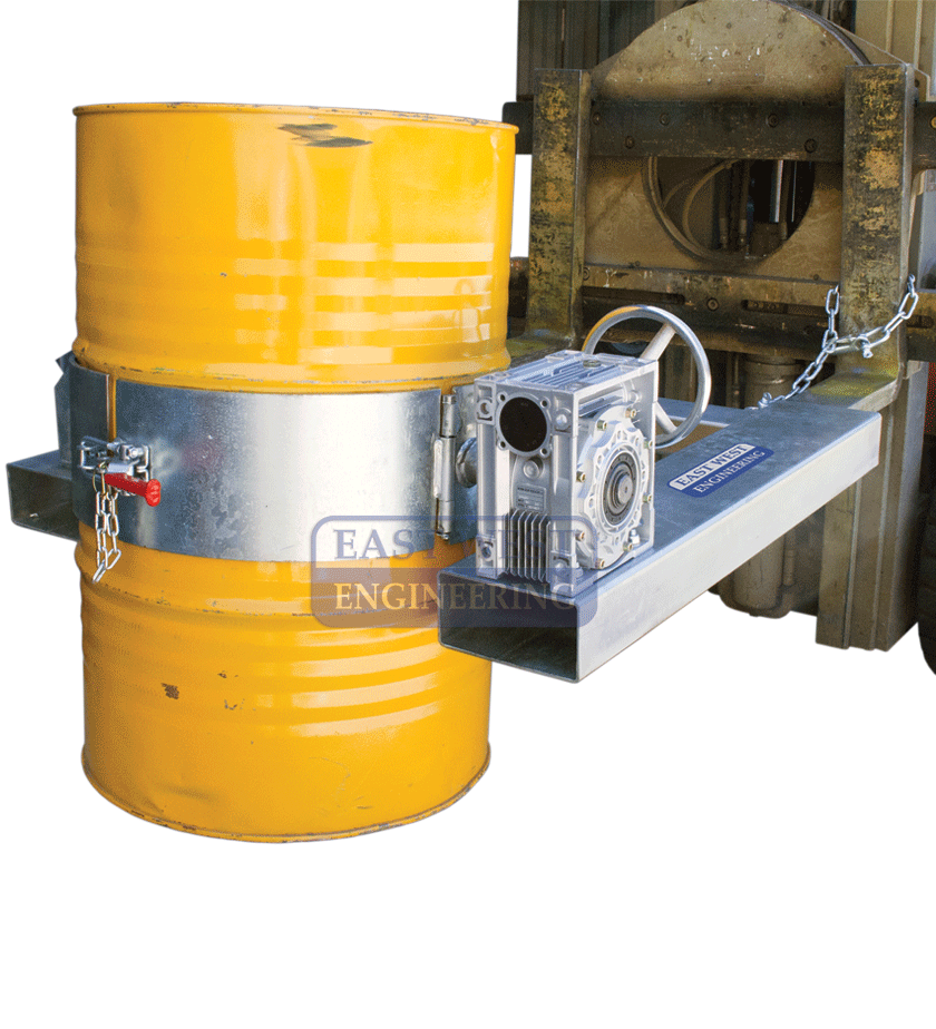 400KG SWL Drum Rotator Handle | Forklift Material Handling | East West Engineering