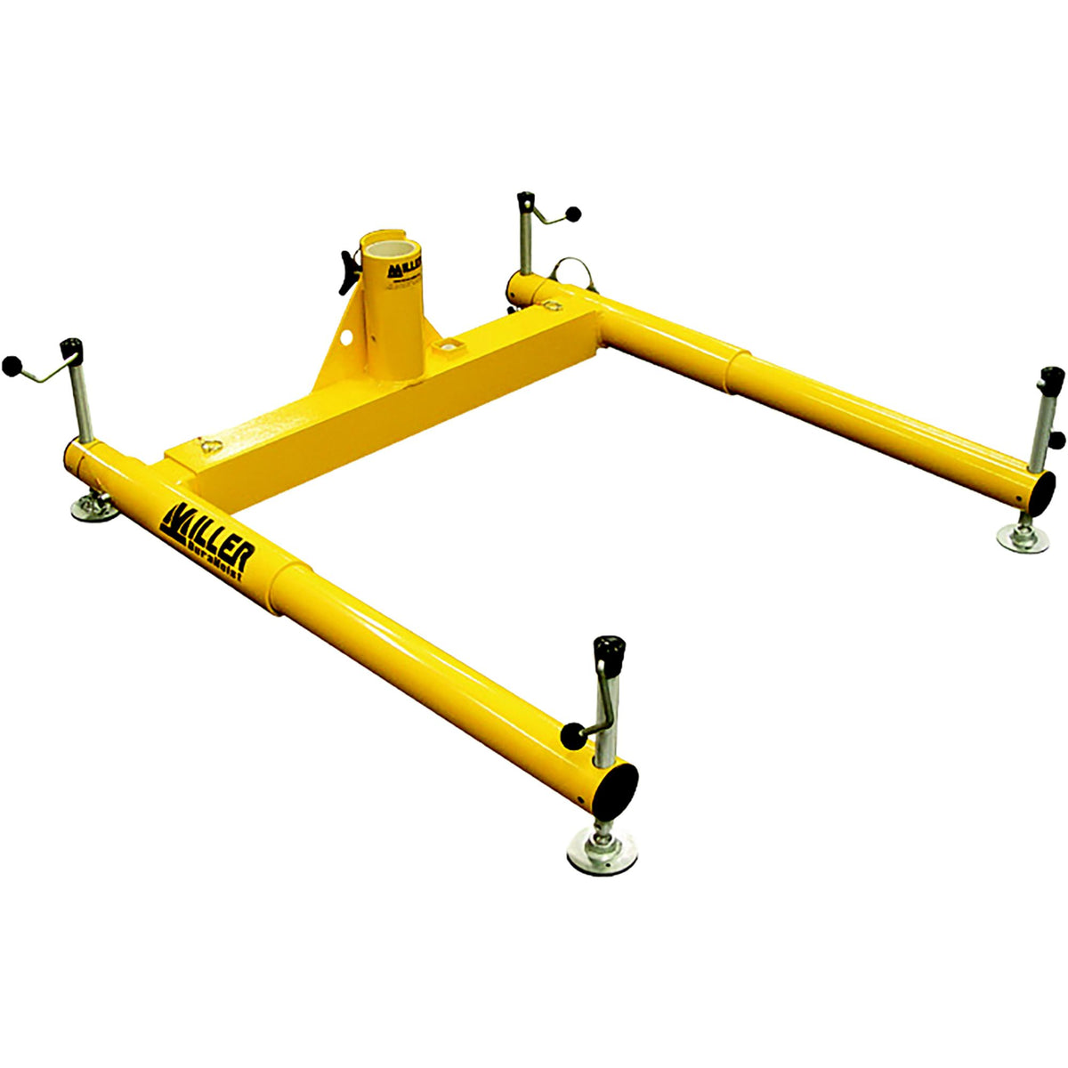 Portable anchorage base with offset design