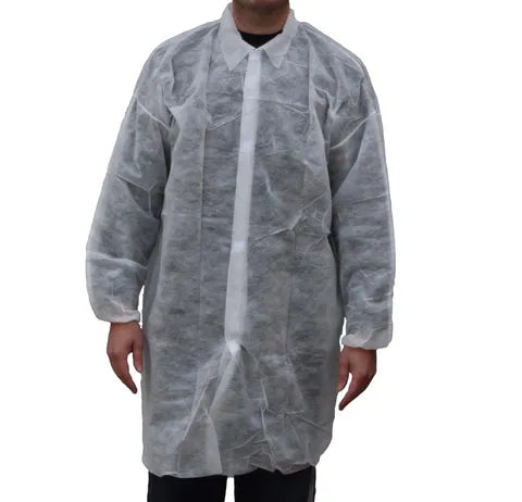 White Polypropylene Lab Coat | Food Processing | ATS Global