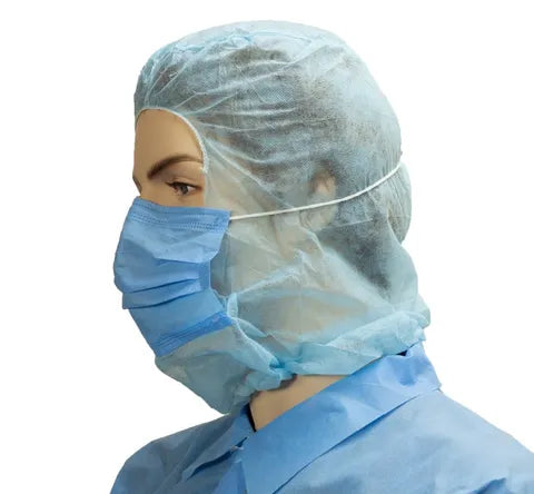 Blue PP Hood and Mask | Food Processing & Healthcare | ATS Global