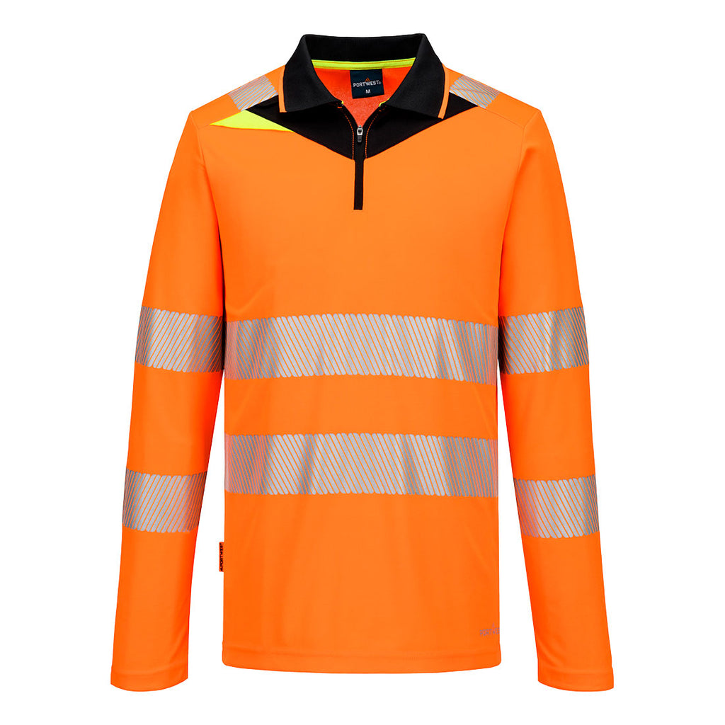 DX4 Hi-Vis Long Sleeve Polo Shirt - view 1