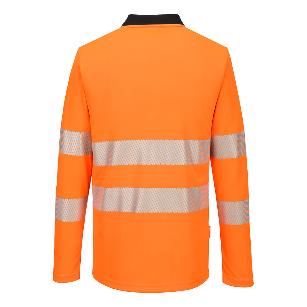 DX4 Hi-Vis Long Sleeve Polo Shirt - view 2