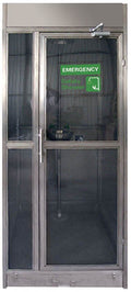 Enclosed Stainless Steel Decontamination Shower and Eye Wash Booth - view 1