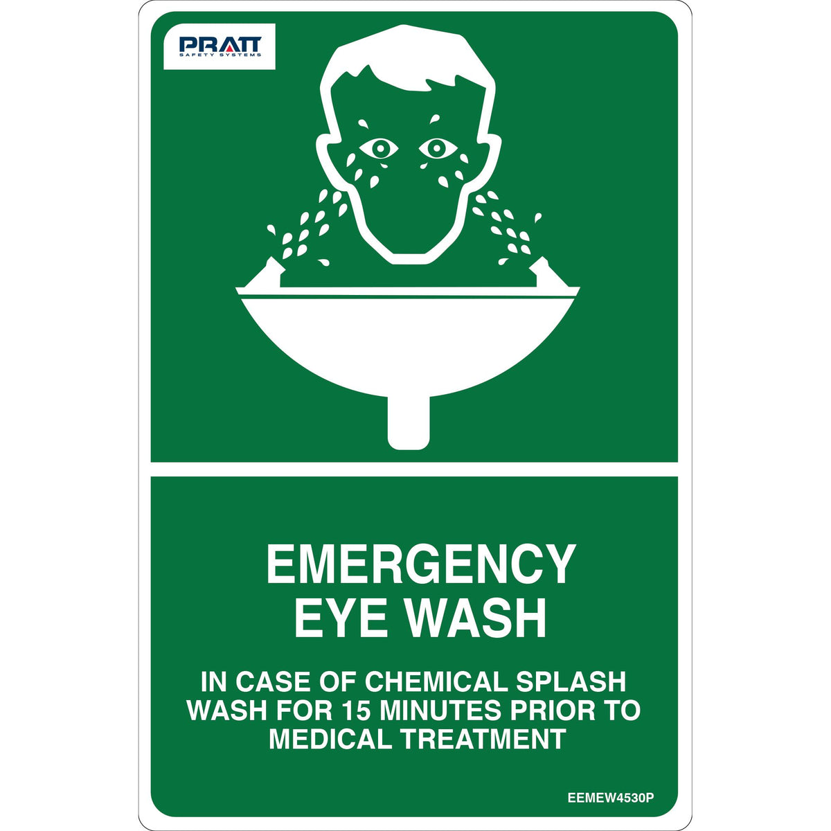 Emergency Eyewash Sign