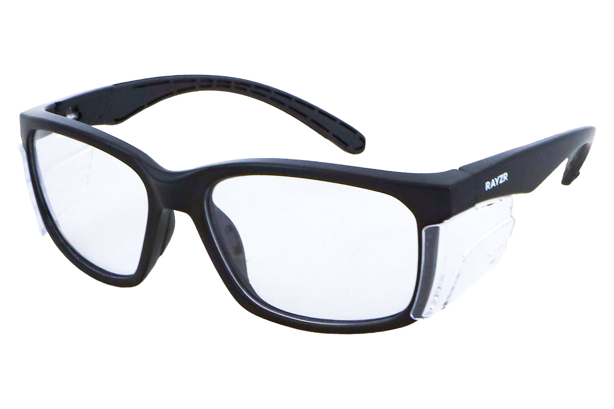 Safety Glasses - Matte Black Frame - Red Mirror Polarised - view 5