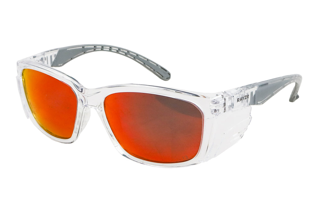 Safety Glasses Matte Black Frame Clear Lens - view 5