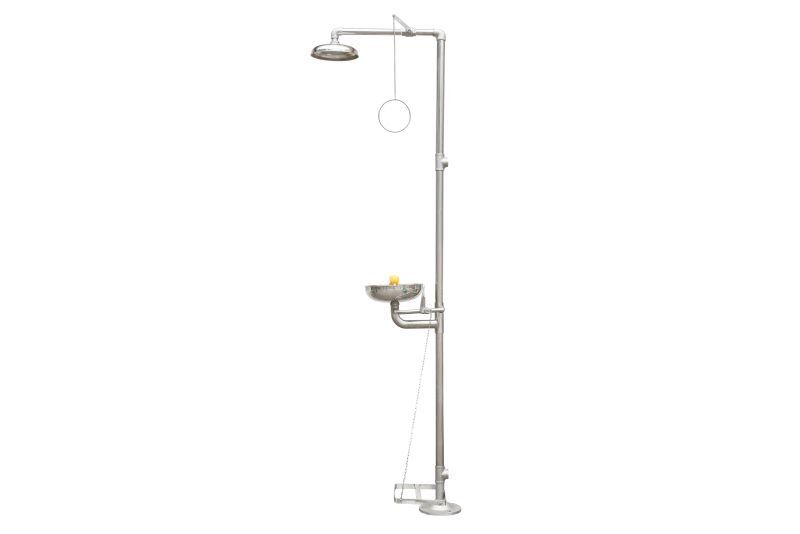 Stainless Steel Safety Shower and Eyewash Station - view 2