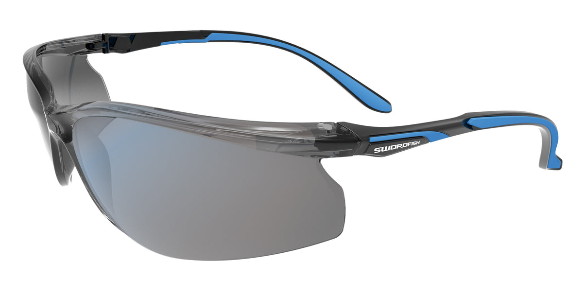 Swordfish Safety Glasses with Anti-Fog Silver Mirror Lens