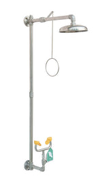 Wall-mounted emergency shower and eye wash unit - view 3