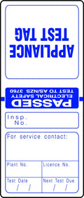 Blue Electrical Test Tags | Electrical Maintenance | Uniform Safety Signs
