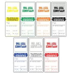 Assorted Colour Electrical Test Tags | Site Maintenance | Uniform Safety Signs