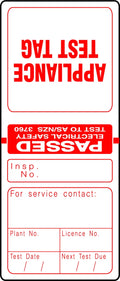 Red Electrical Test Tags | Electrical Maintenance | Uniform Safety Signs