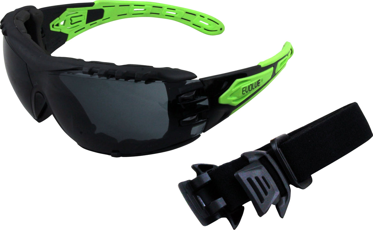 EVOLVE Safety Glasses with Gasket and Headband