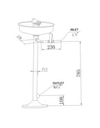 Stainless Steel Floor Mounted Eyewash | Chemical Plants | Uniform Safety Signs, view 2
