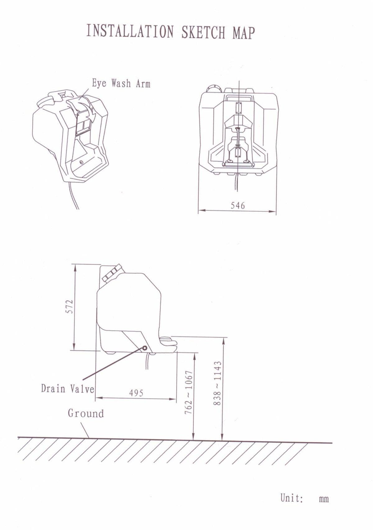 60 Litre Portable Eye Wash Unit | Industrial Sites | Uniform Safety Signs, view 2