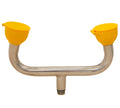 Eyewash bracket with nozzle