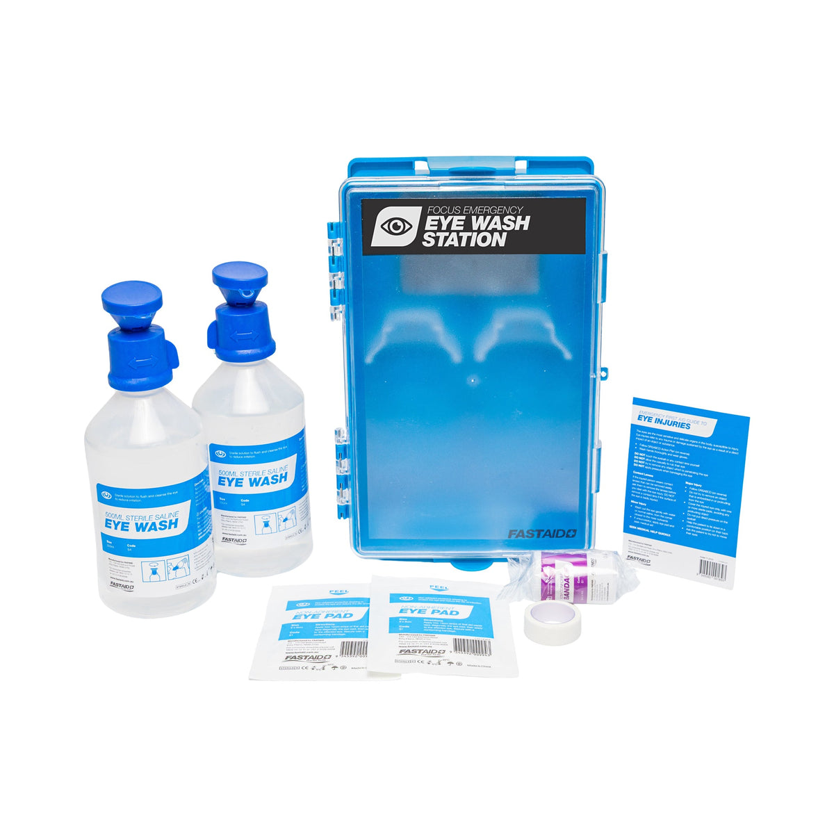 Emergency Eyewash Station | Wall Mount Plastic Case