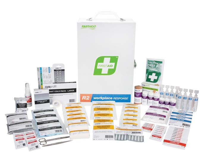 Workplace Size B Metal Wall Mount First Aid Kit | Uniform Safety Signs