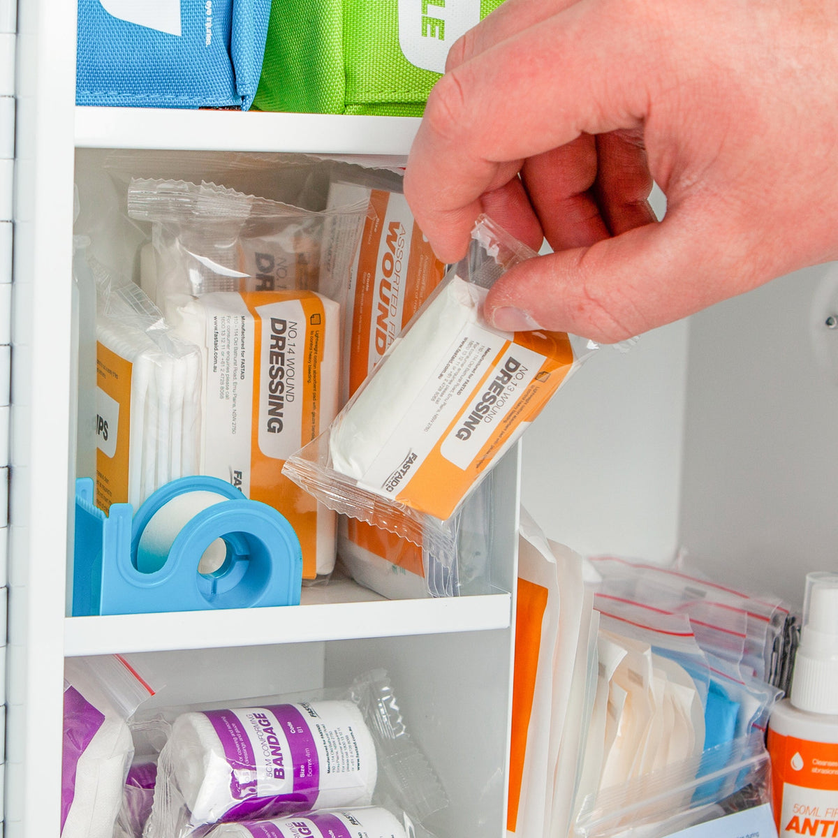 R2 Constructa Max First Aid Kit | Metal Wall Cabinet