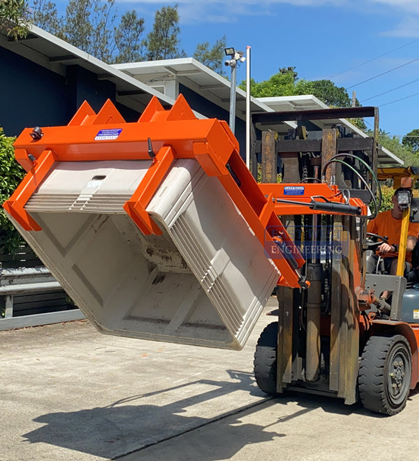 1000KG WLL Hydraulic Bulk Bin Tipper | Industrial Materials | East West Engineering, view 2