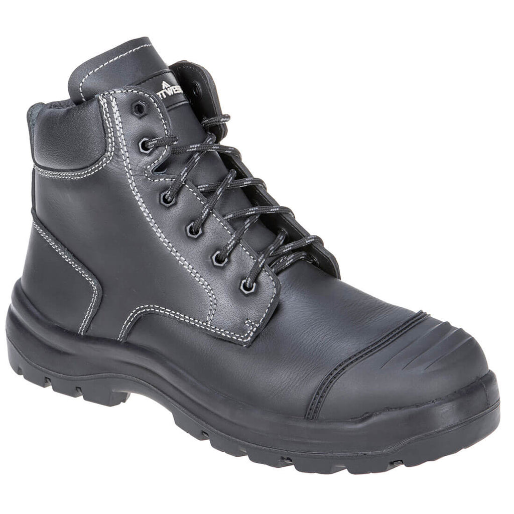 Steel Leather Mid Boot Safety Footwear - view 1