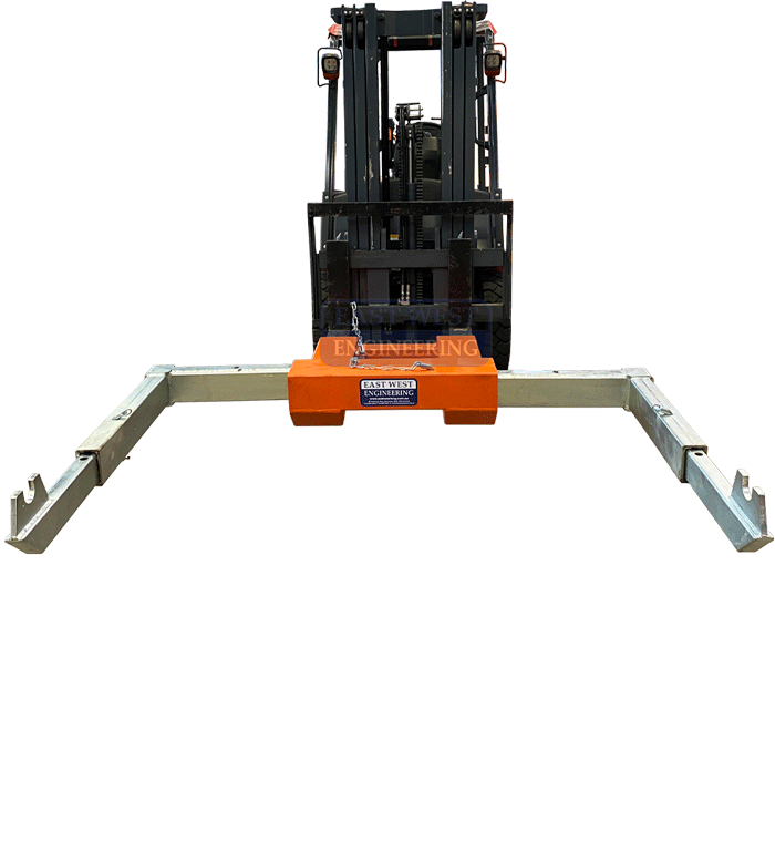 Up to 2000 kg Capacity Cable Drum Lifter | East West Engineering, view 2