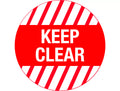 400mm Keep Clear Floor Graphics | Warehouse Zones | Uniform Safety Signs