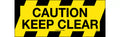 450x180mm Keep Clear Floor Graphics | Warehouse Zones | Uniform Safety Signs