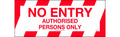 450x200mm No Entry Floor Graphic | Restricted Access Areas | Uniform Safety Signs