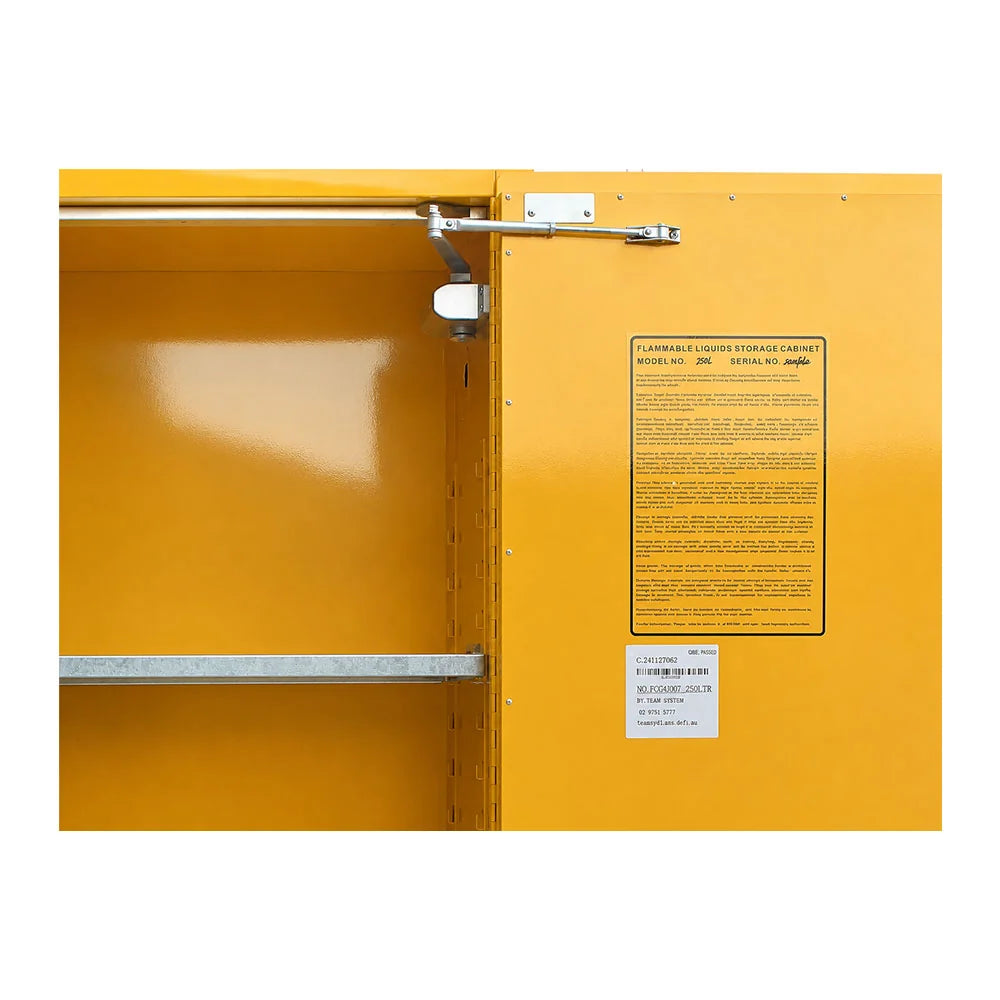 250L Class 3 Flammable Cabinet | Industrial Warehouses | Team Systems, view 4